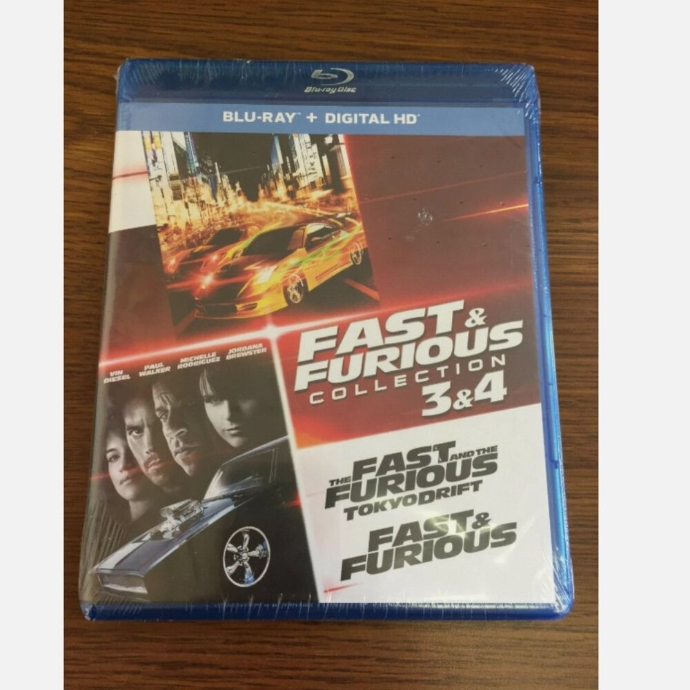 NEW SEALED~Fast and Furious Collection: 3 and 4 (Blu-ray Disc) Paul Walker